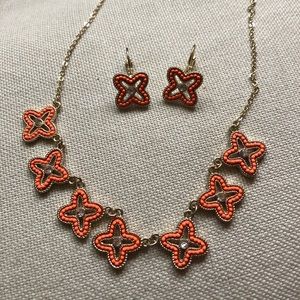 brand new boutique earring and necklace set